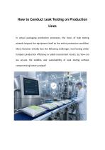 How to Conduct Leak Testing on Production Lines-1