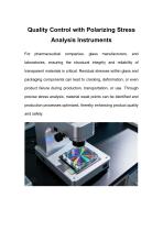 Quality Control with Polarizing Stress Analysis Instruments-1