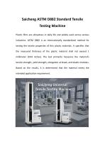 Saicheng ASTM D882 Standard Tensile Testing Machine-1