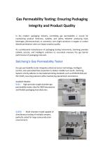 Saicheng-Gas Permeability Testing: Ensuring Packaging Integrity and Product Quality-1