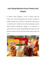 Saicheng-Leak Testing Machines Ensure Products Seal Integrity-1