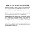 Saicheng Shear Adhesive Temperature Test Method-1