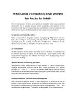 What Causes Discrepancies in Gel Strength Test Results for Gelatin-1