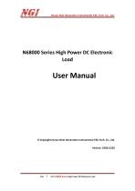 N68000 series User Manual high power programmable dc electronic load - 1