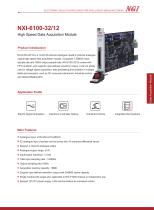 NXI-6100 series data sheet High Speed Data Acquisition Module - 1