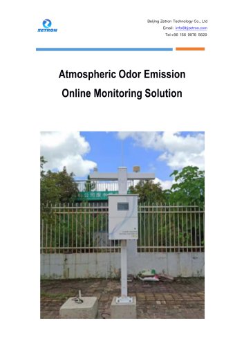 Atmospheric Odor Emission  Online Monitoring Solution