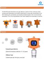MIC600 fixed toxic and harmful gas alarm detector brochure-2