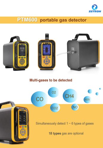 PTM600 6 in 1 gas detector brochure