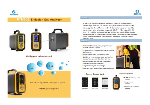 PTM600 Emission Gas Analyzer(1)