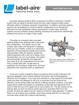 Automatic Pressure Sensitive Labeling’sFlexibility Lowers Operating Costs and Increases Productivity - 3