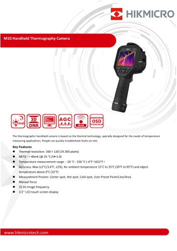 M10 Handheld Thermography Camera