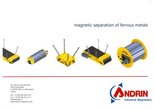 magnetic separation of ferrous metals