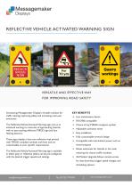 REFLECTIVE VEHICLE ACTIVATED WARNING SIGN-1