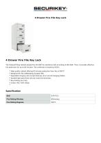4 Drawer Fire File Key Lock-1