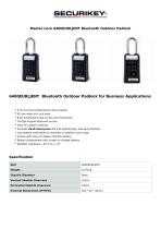 Master Lock 6400EURLJENT Bluetooth Outdoor Padlock-1