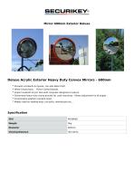 Mirror 600mm Exterior Deluxe-1