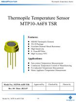 MemsFrontier Thermopile Temperature Sensor MTP10-A6F8 TSR - 1