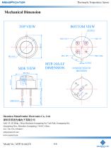 MemsFrontier Thermopile Temperature Sensor MTP10-A6LF8 - 6