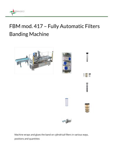 Fully automatic filters banding machine FBM 417