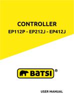 CONTROLLER EP112P - EP212J - EP412J