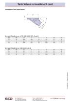 Tank valves in investment cast - 2