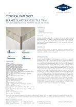 Blanke QUARTER CIRCLE TILE TRIMS - 1