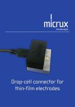 Drop-cell connector for  thin-film electrodes - 1