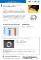 Vitrified bond diamond grinding wheel for compound semiconductor wafer (Coarse) - 1