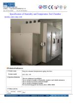 Humidity and temperature test chamber BRS series - 1