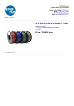 4 x 0,3KG PLA Glitter Filament 1,75mm - 1