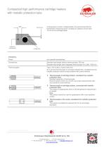 Compacted high performance cartridge heaters with metallic protection ...