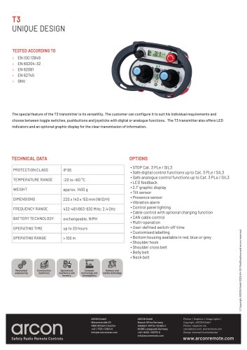 product data sheet T3