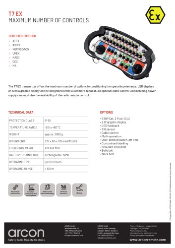 product data sheet T7 EX