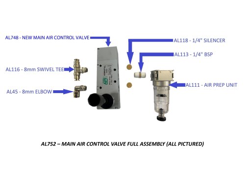 NEW MAIN AIR CONTROL VALVE KIT