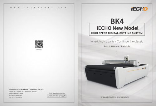 BK4 IECHO new model high speed digital cutting system