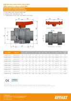 BK1 - ABS Double union ball valve - 6