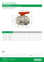 BK1 - PP-H Double union ball valve - 6