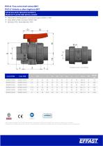 BK1 - PVC-u Double union ball valve - 10