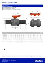 BK1 - PVC-u Double union ball valve - 11