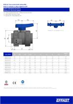 BV - PVC-u Double union ball valve - 6