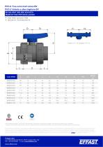 BV - PVC-u Double union ball valve - 7