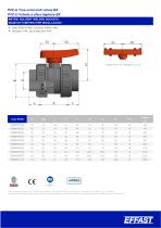 BX - PVCu Double union ball valve - 5