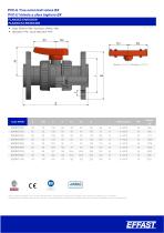 BX - PVCu Double union ball valve - 8