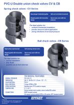 CV - CB - PVC-u Ball & Spring check valves - 2