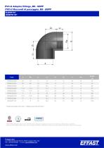 PVCu Adaptor fittings, solvent welded BS-BSPP - 2