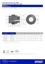 PVCu Adaptor fittings, solvent welded BS-BSPP - 8