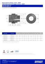 PVCu Adaptor fittings, Solvent welded metric-BSPP - 12