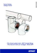 PVCu Adaptor fittings, Solvent welded metric-BSPP - 1