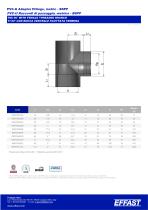 PVCu Adaptor fittings, Solvent welded metric-BSPP - 3