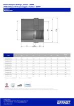 PVCu Adaptor fittings, Solvent welded metric-BSPP - 4